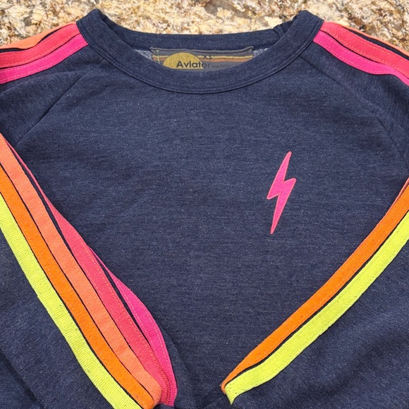 Aviator Nation Classic Cropped Sweatshirt - Picture 2 of 8